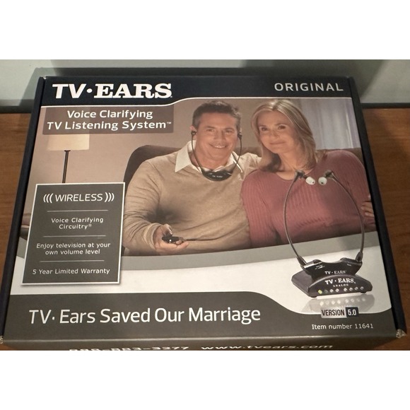 TV Ears Other - TV EARS Original Analog Voice Clarifying TV Listening System Wireless 11641 NEW!